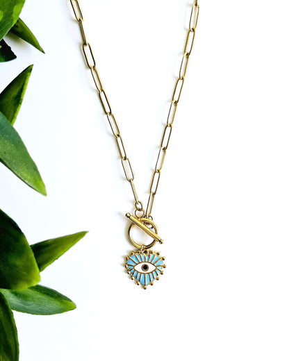 Collier Grigri bleu