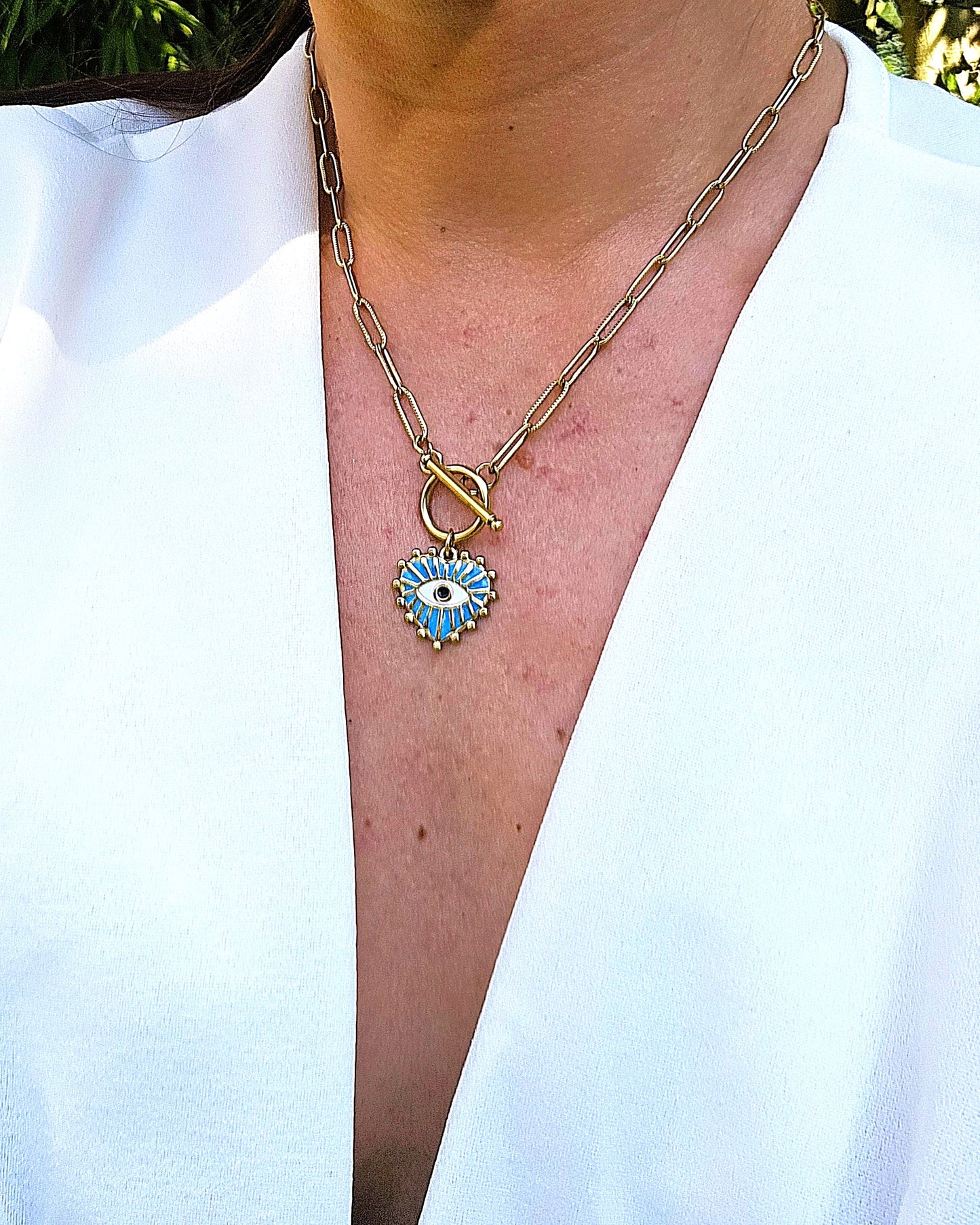 Collier Grigri bleu