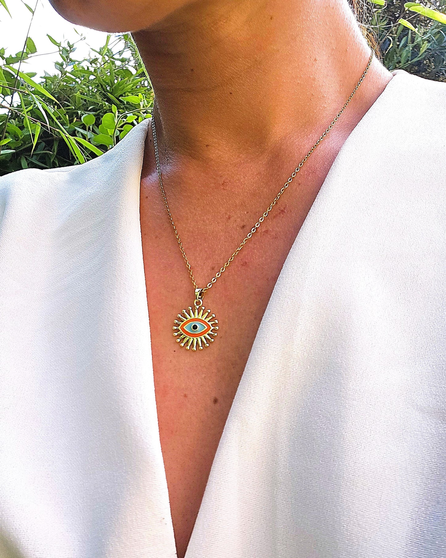Collier Grigri orange