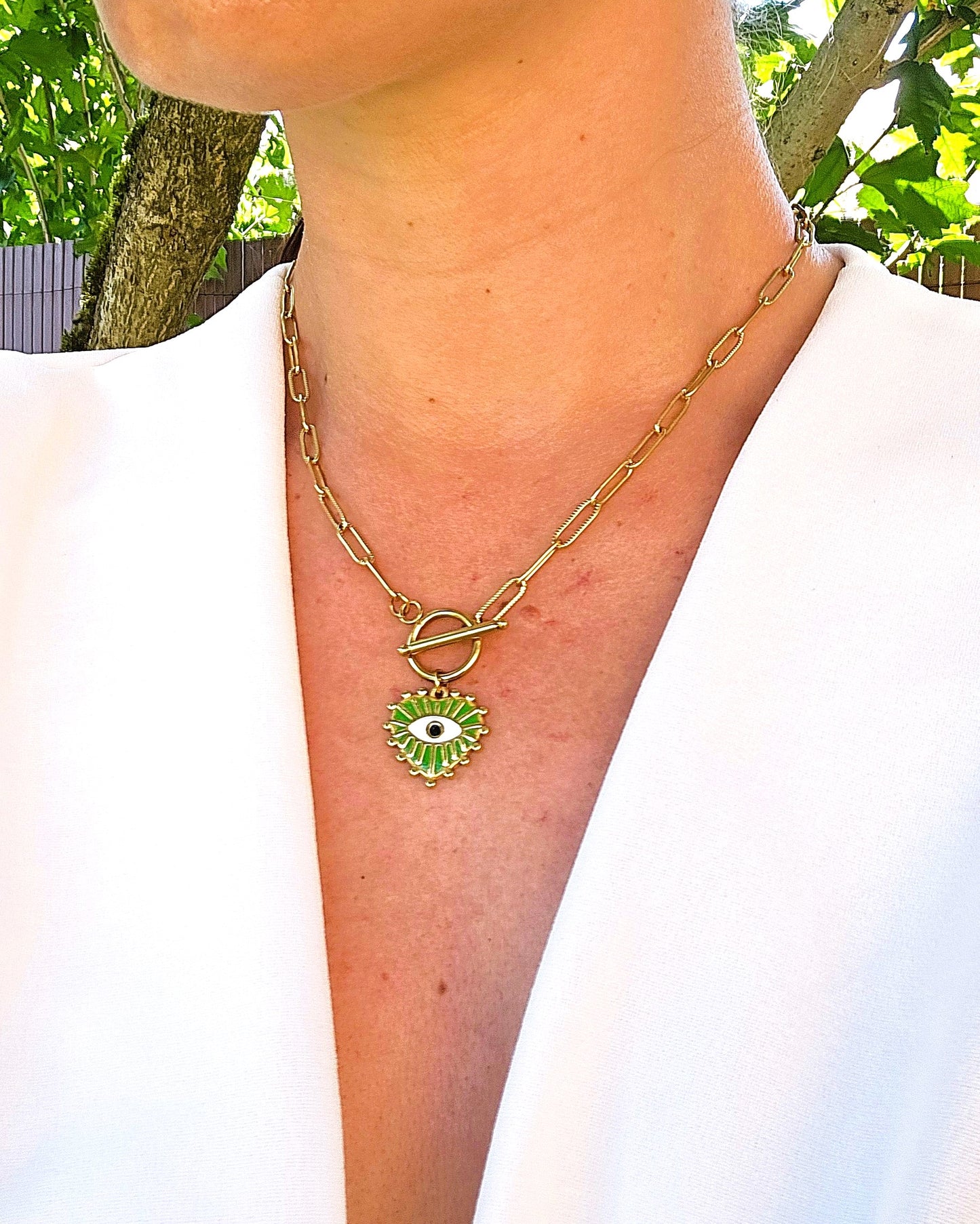 Collier Grigri vert