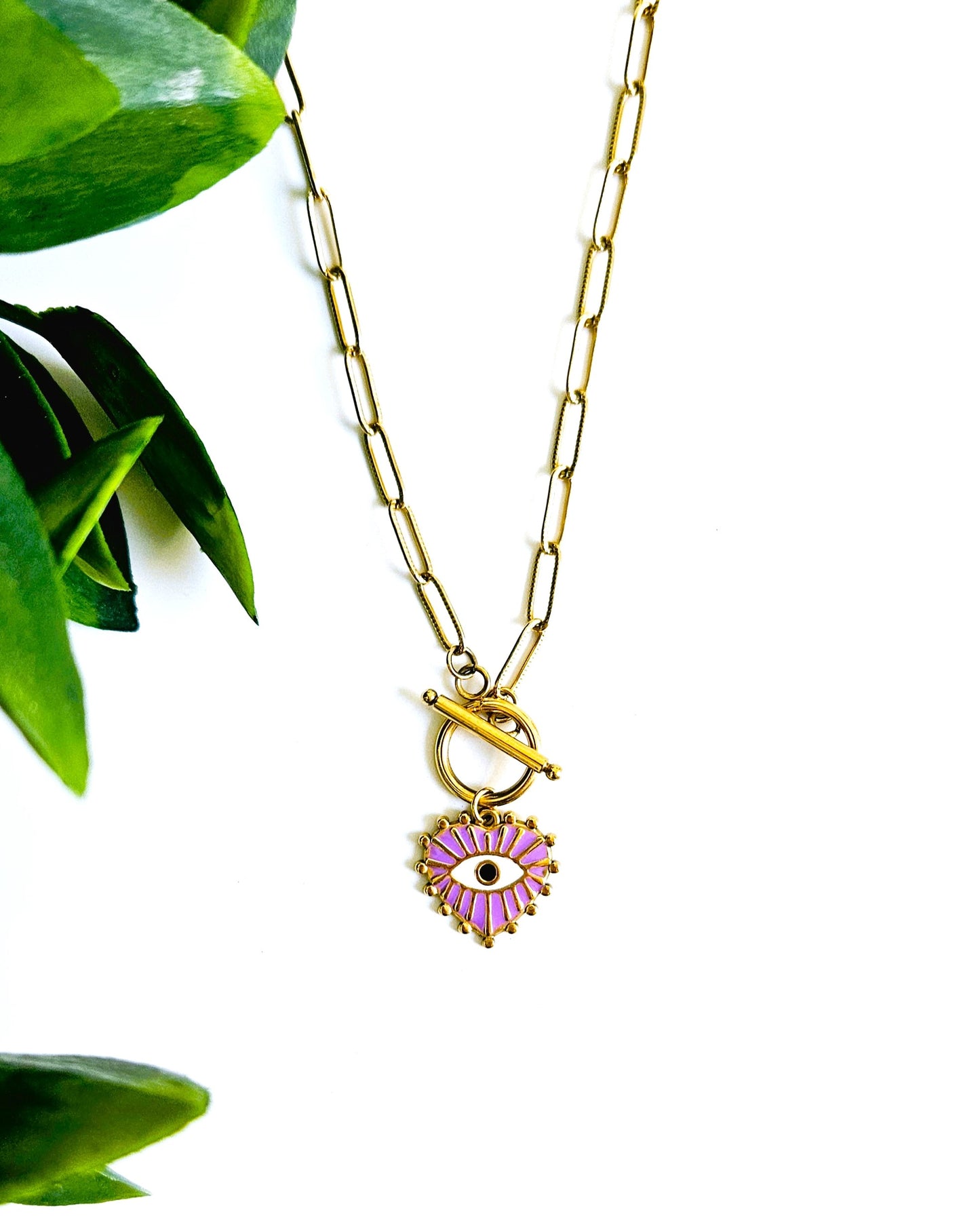 Collier Grigri violet