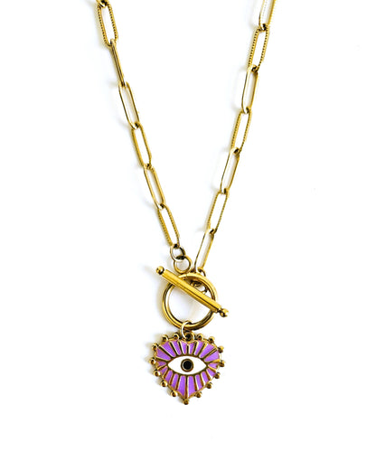 Collier Grigri violet