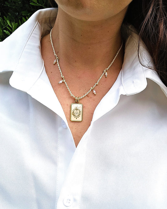 Collier Irma blanc