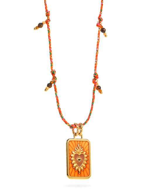 Collier Irma orange