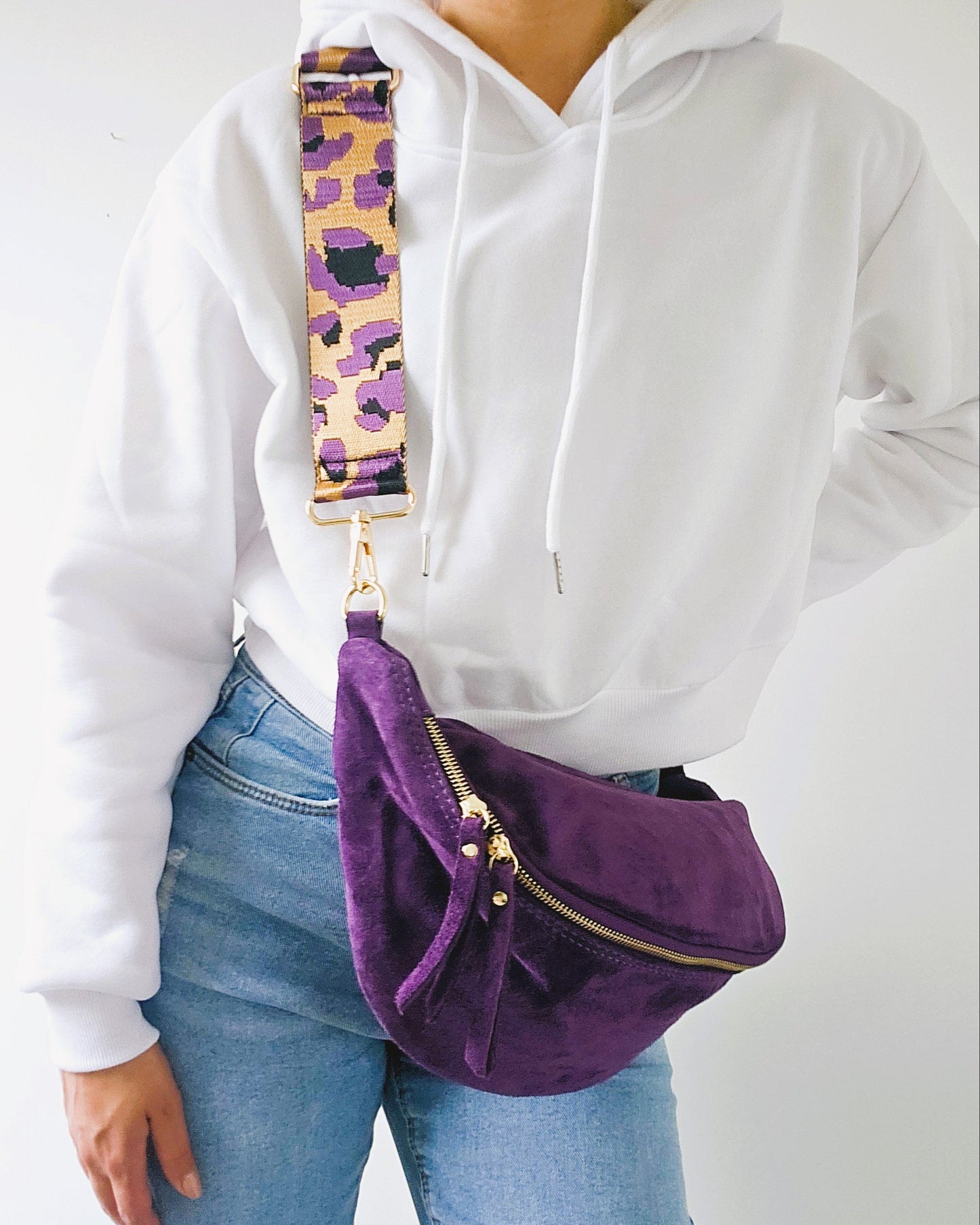 Bandoulière Léo violet