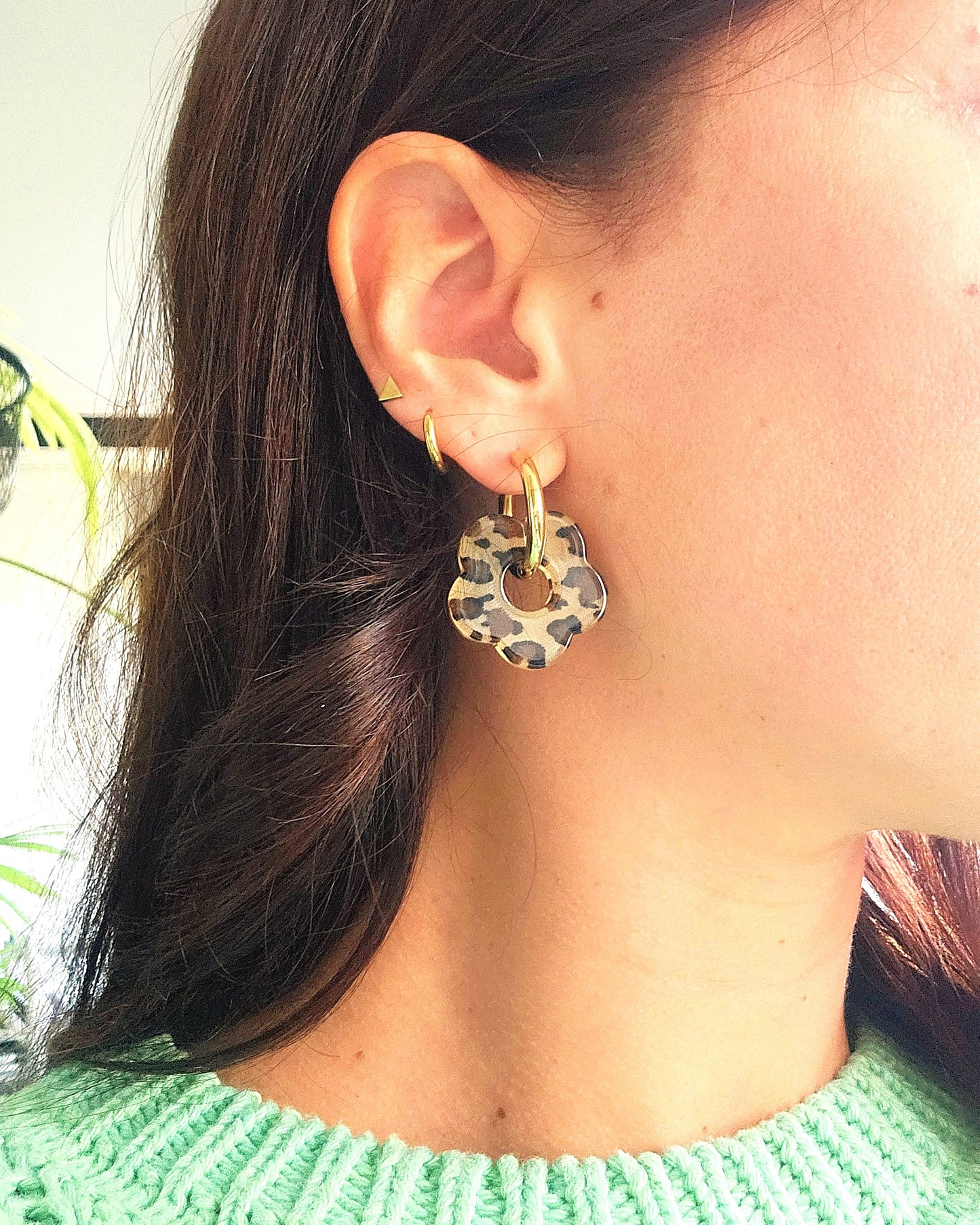 Boucles d'oreilles Lola léopard