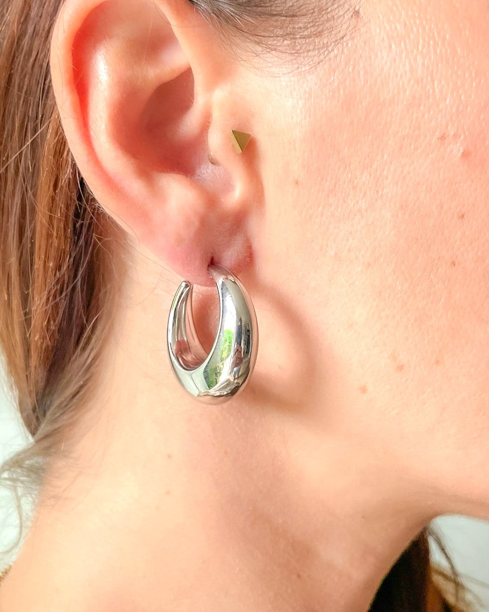 Boucles d'oreilles Luna argent