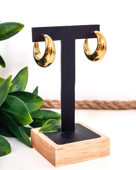 Boucles d'oreilles Luna or