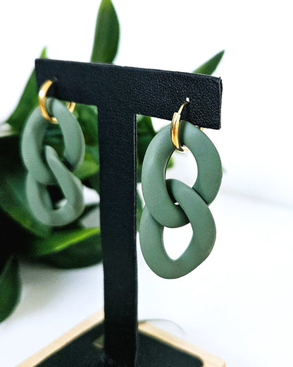 Boucles d'oreilles Maillon