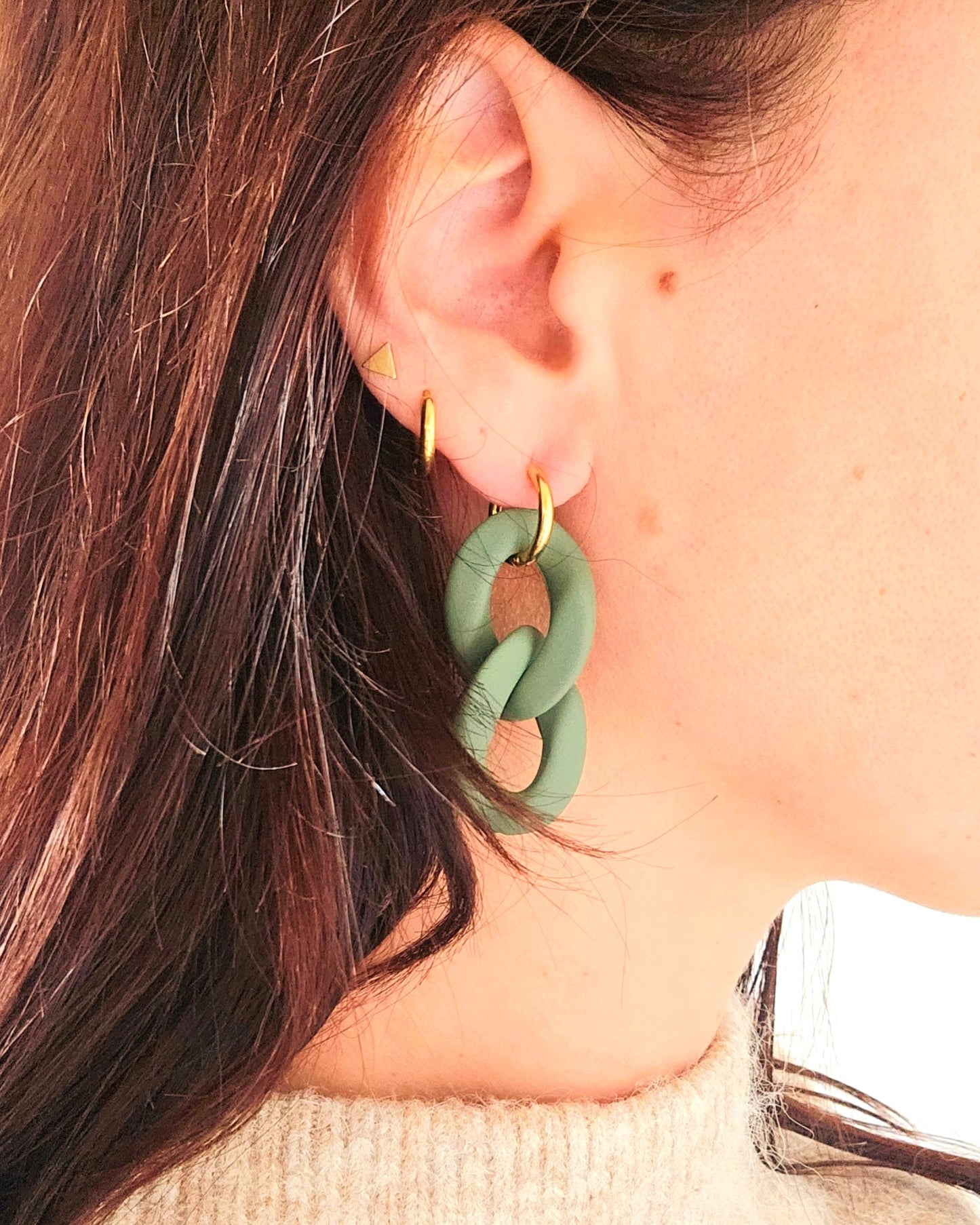 Boucles d'oreilles Maillon