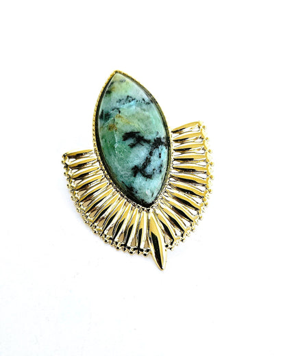 Boucles d'oreilles Nefertiti vert