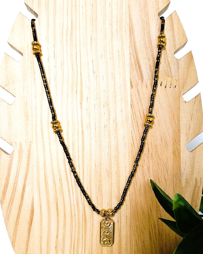 Collier Night tarot - création Bahia