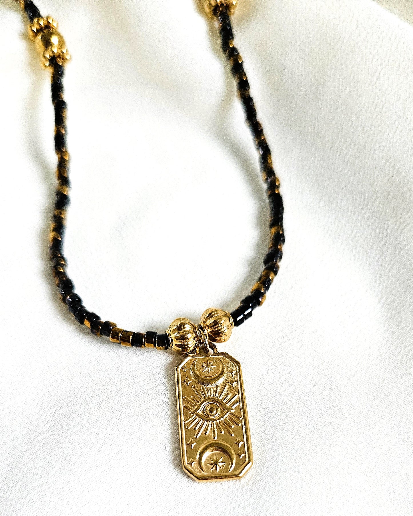 Collier Night tarot - création Bahia