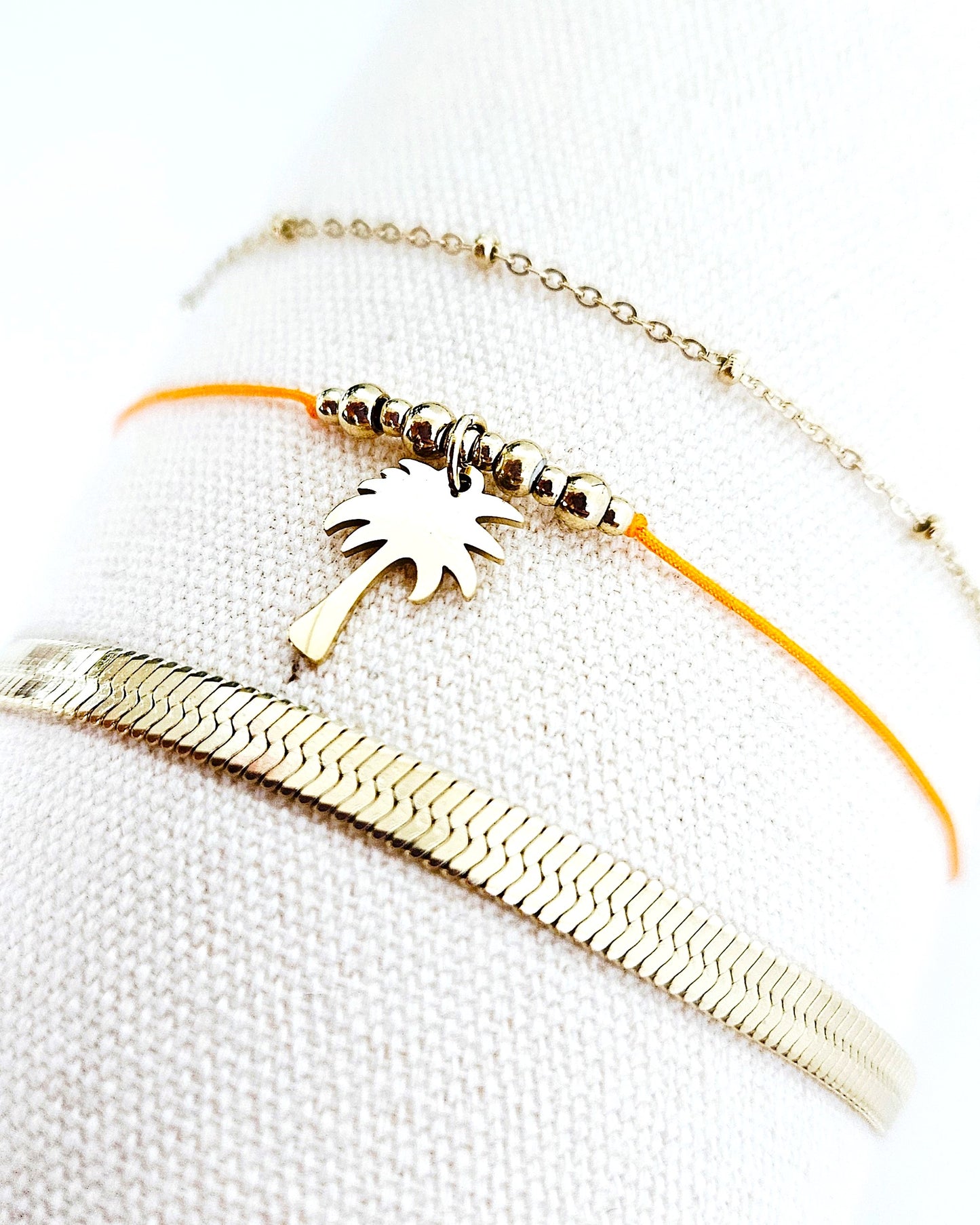 Bracelet Palmier orange