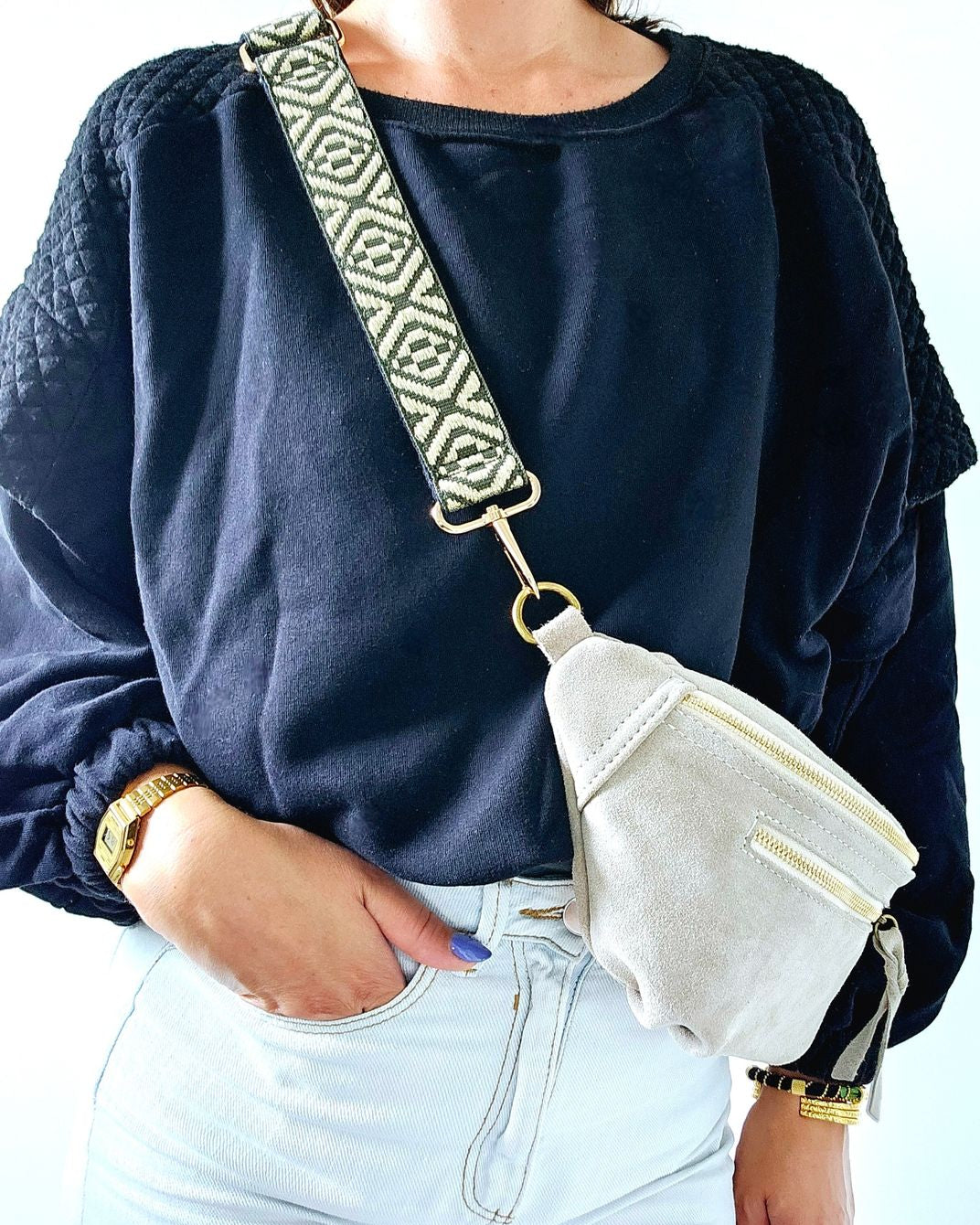 Sac banane Paula beige