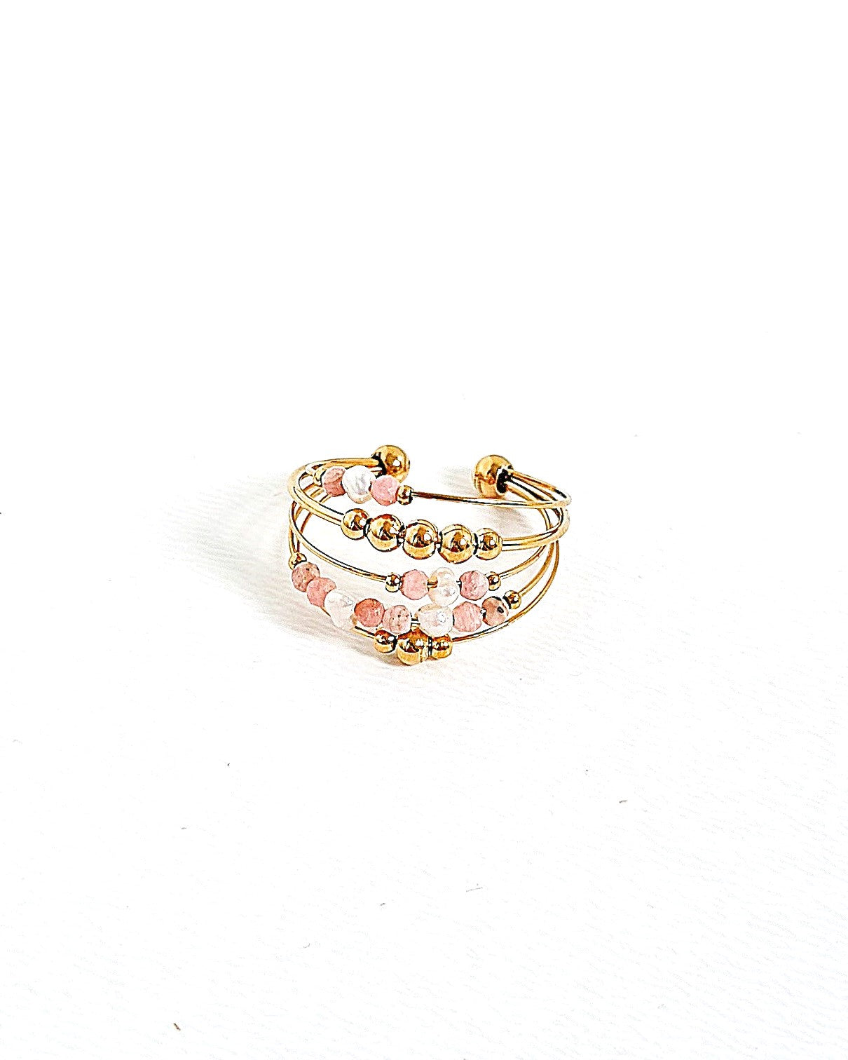 Bague Perla rose