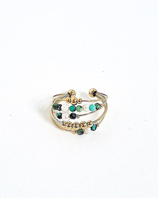 Bague Perla vert