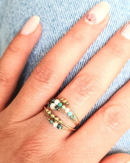 Bague Perla vert