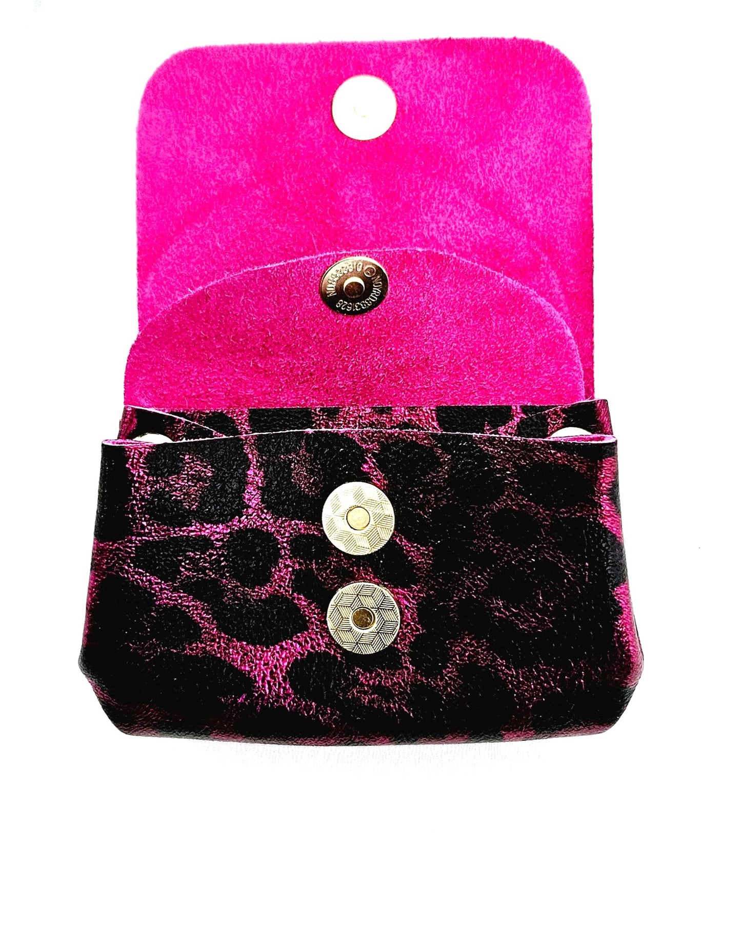 Porte-monnaie léopard rose