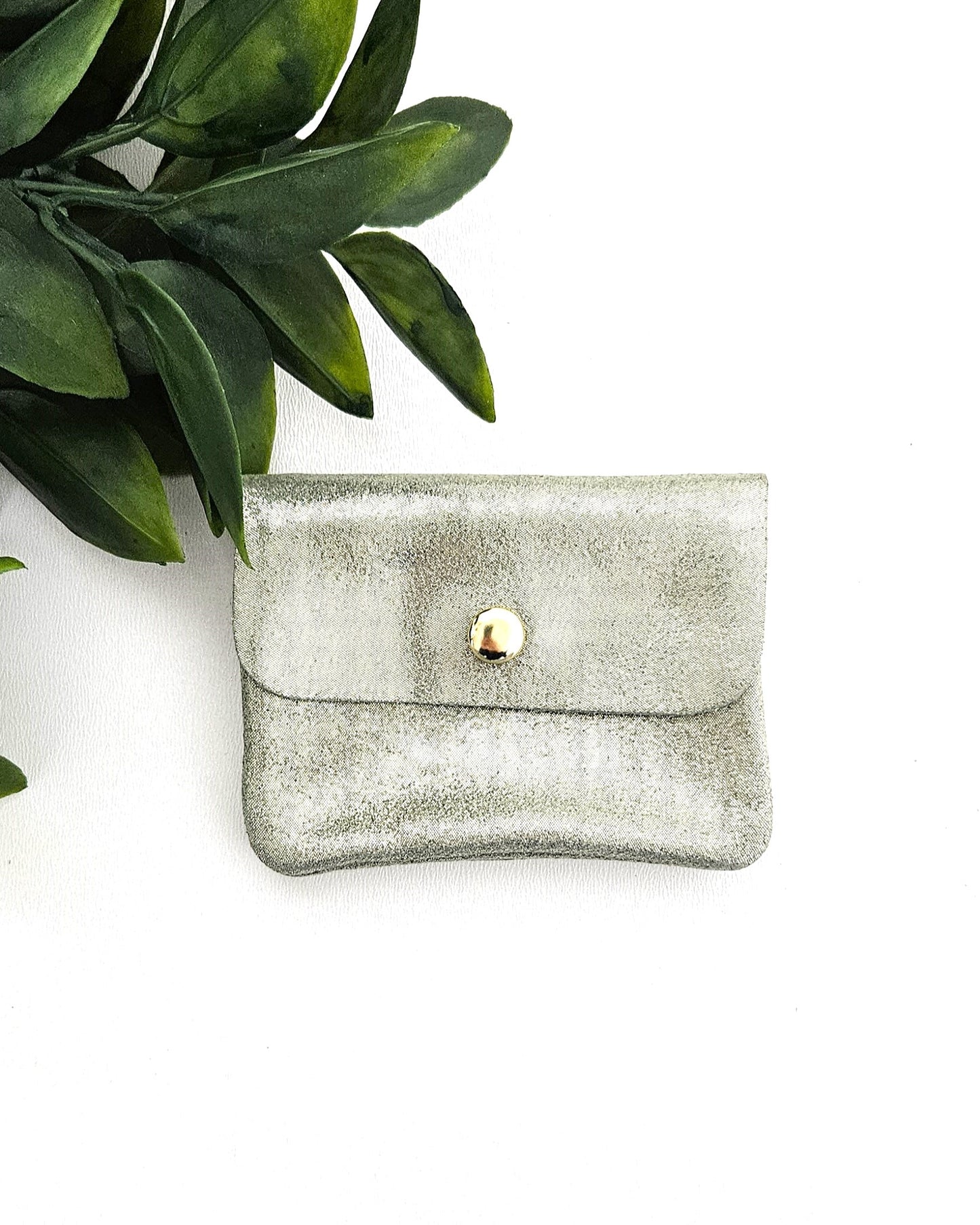 Porte-monnaie Sparkle vert sauge