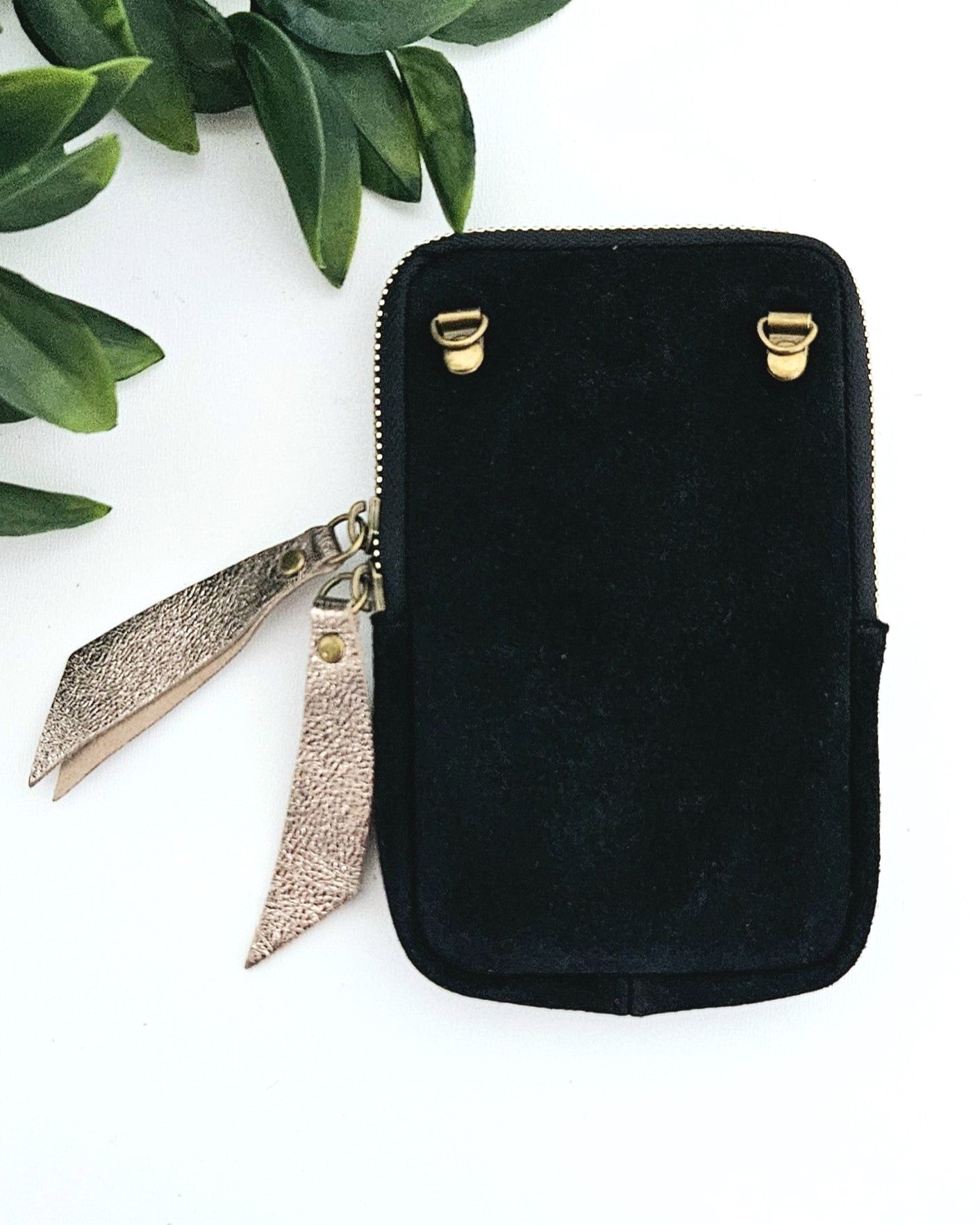 Pochette pour téléphone noire