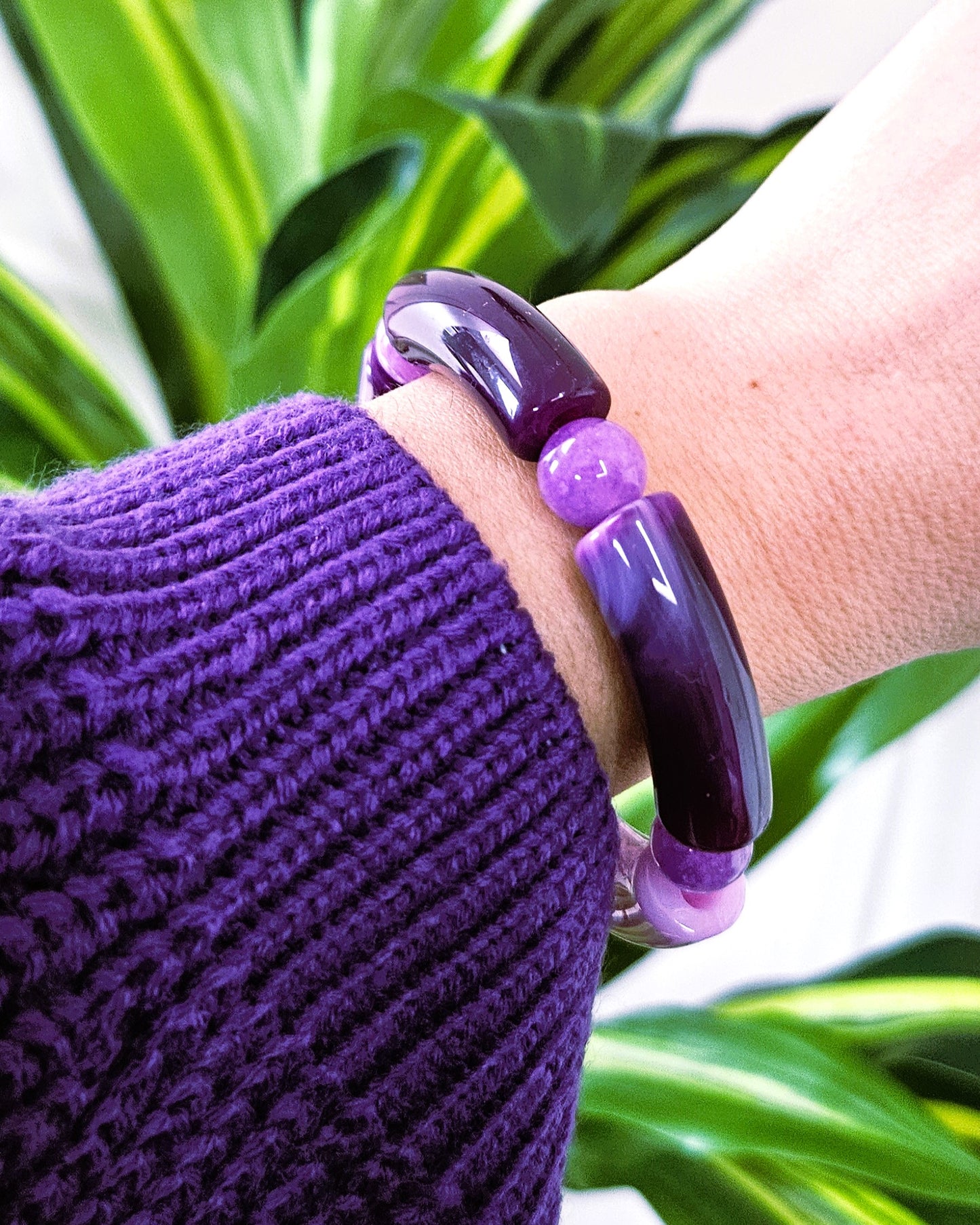 Bracelets Purple - création Bahia