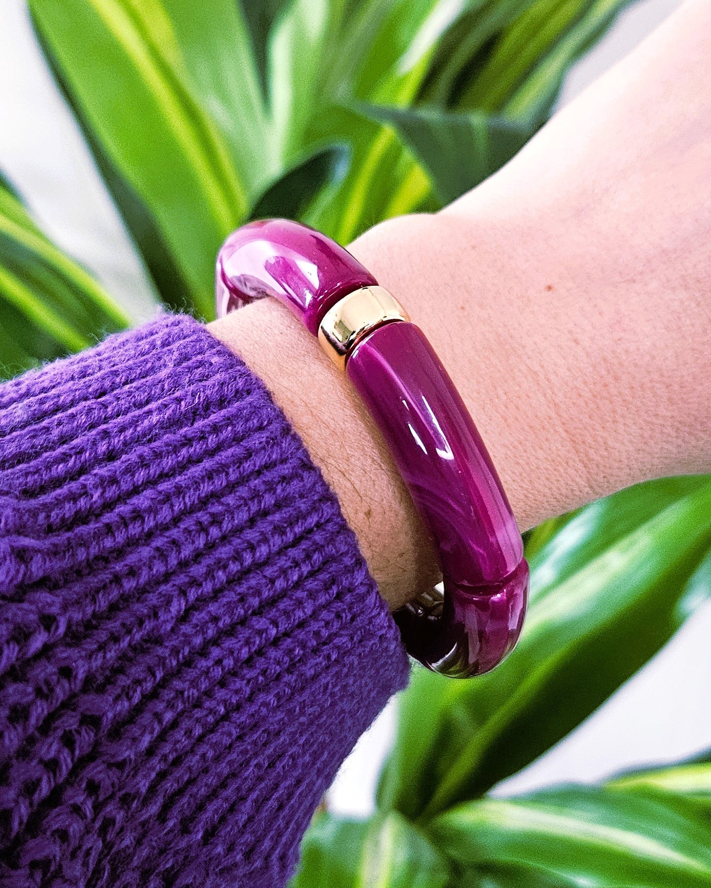 Bracelets Purple - création Bahia