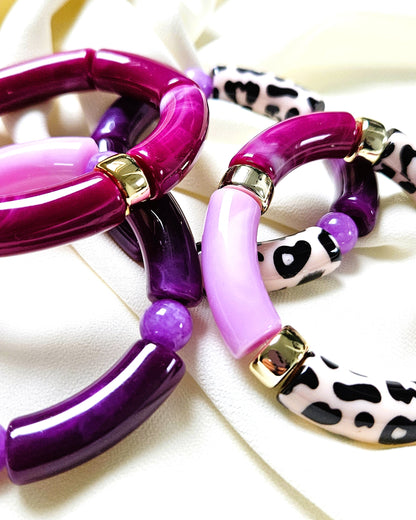 Bracelets Purple - création Bahia