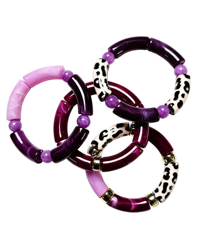 Bracelets Purple - création Bahia