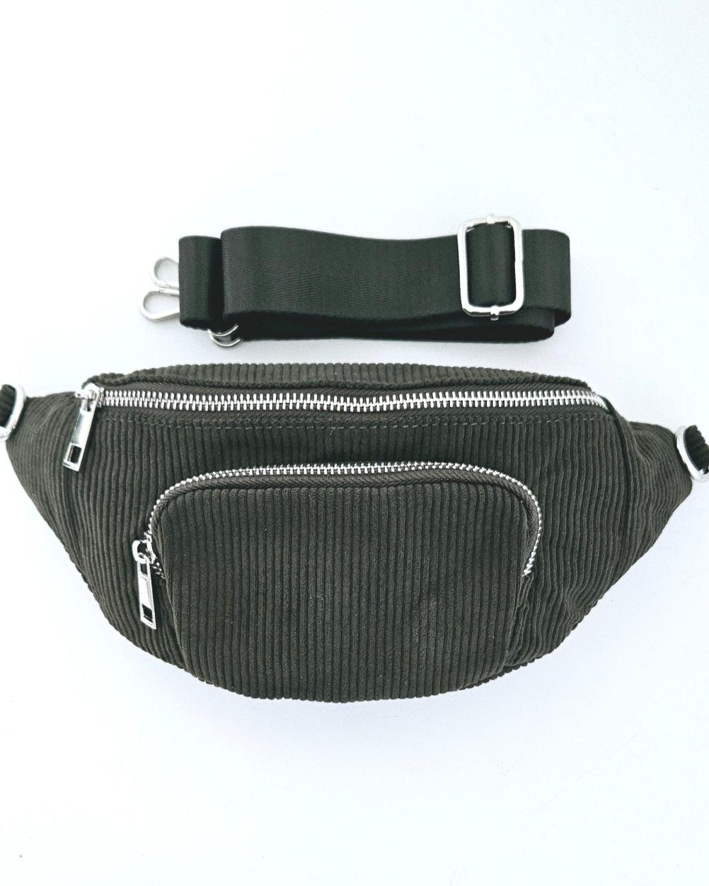 Sac banane Vic en velours côtelé