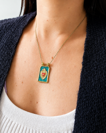 Collier Irma vert