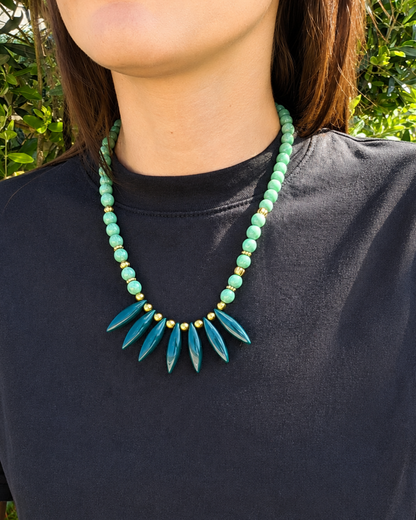 Collier Opaline - création Bahia