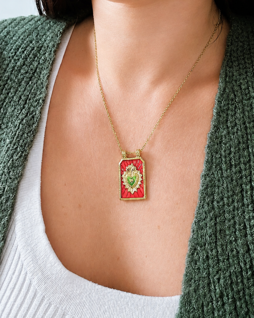 Collier Irma rouge