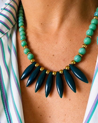 Collier Opaline - création Bahia