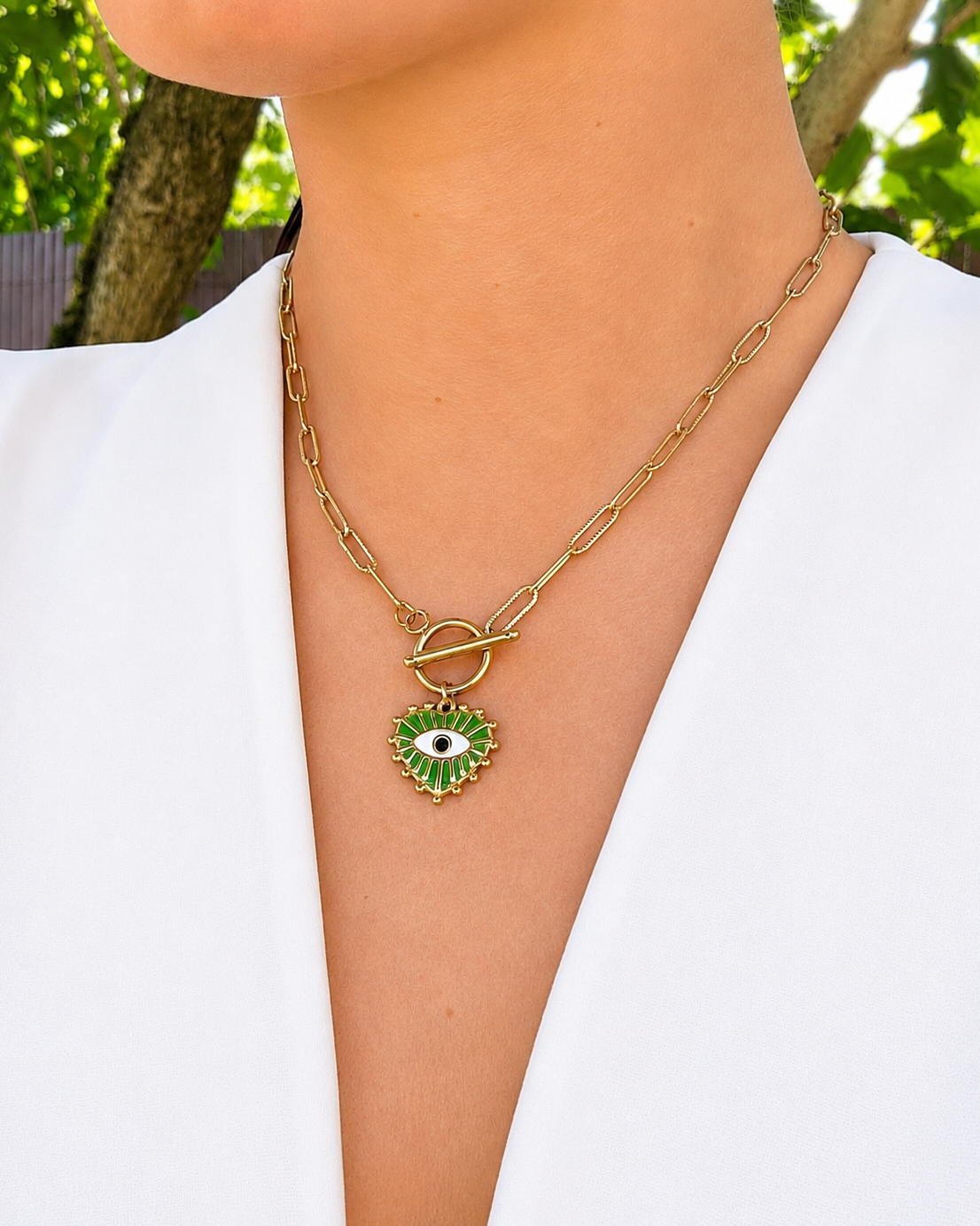 Collier Grigri vert