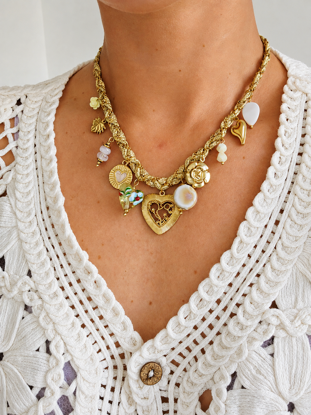 Collier pampilles Soléa