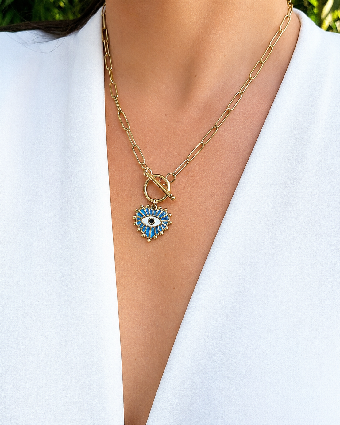 Collier Grigri bleu