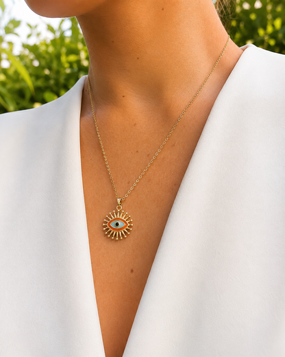 Collier Grigri orange