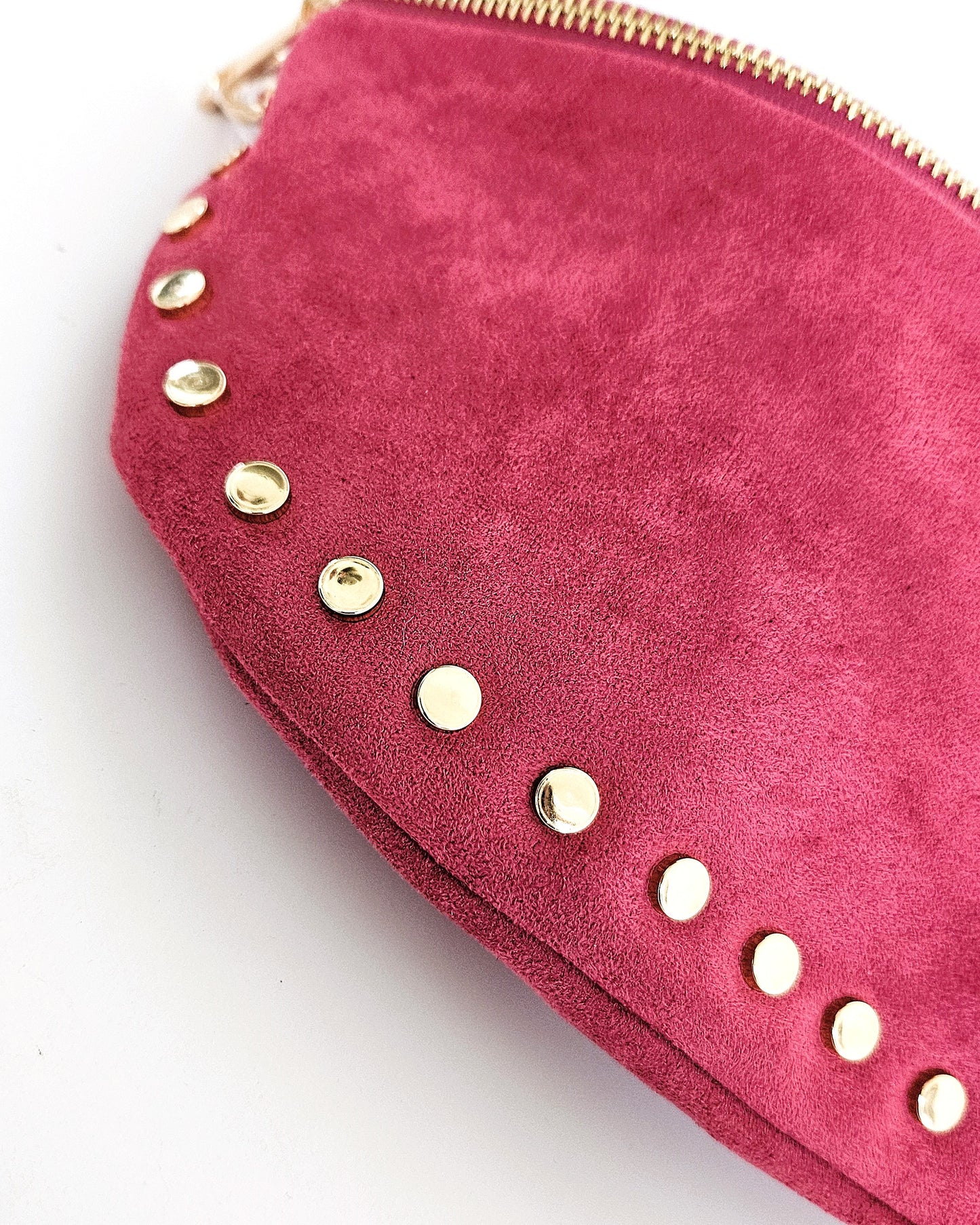Sac banane Stella cloutée rose