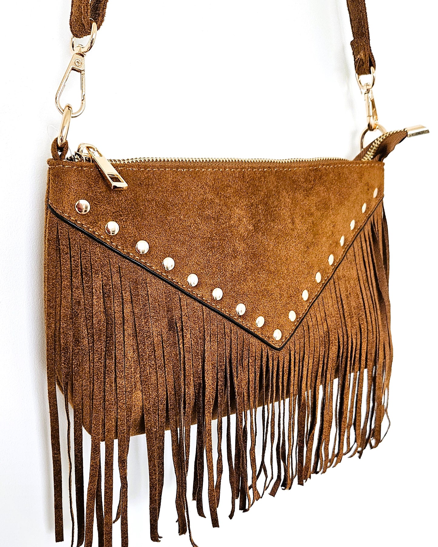 Sac Astra franges camel