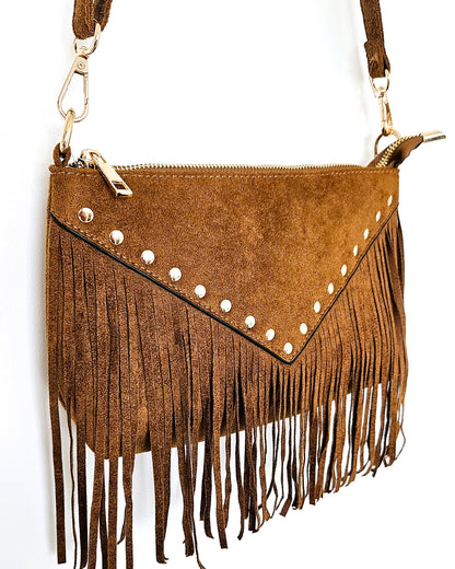 Sac Astra franges camel
