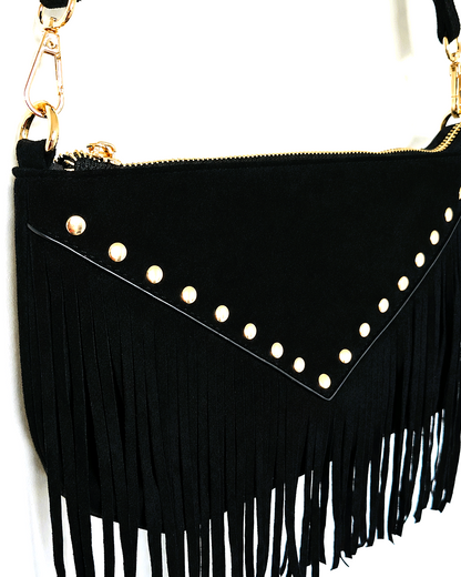 Sac Astra franges noir