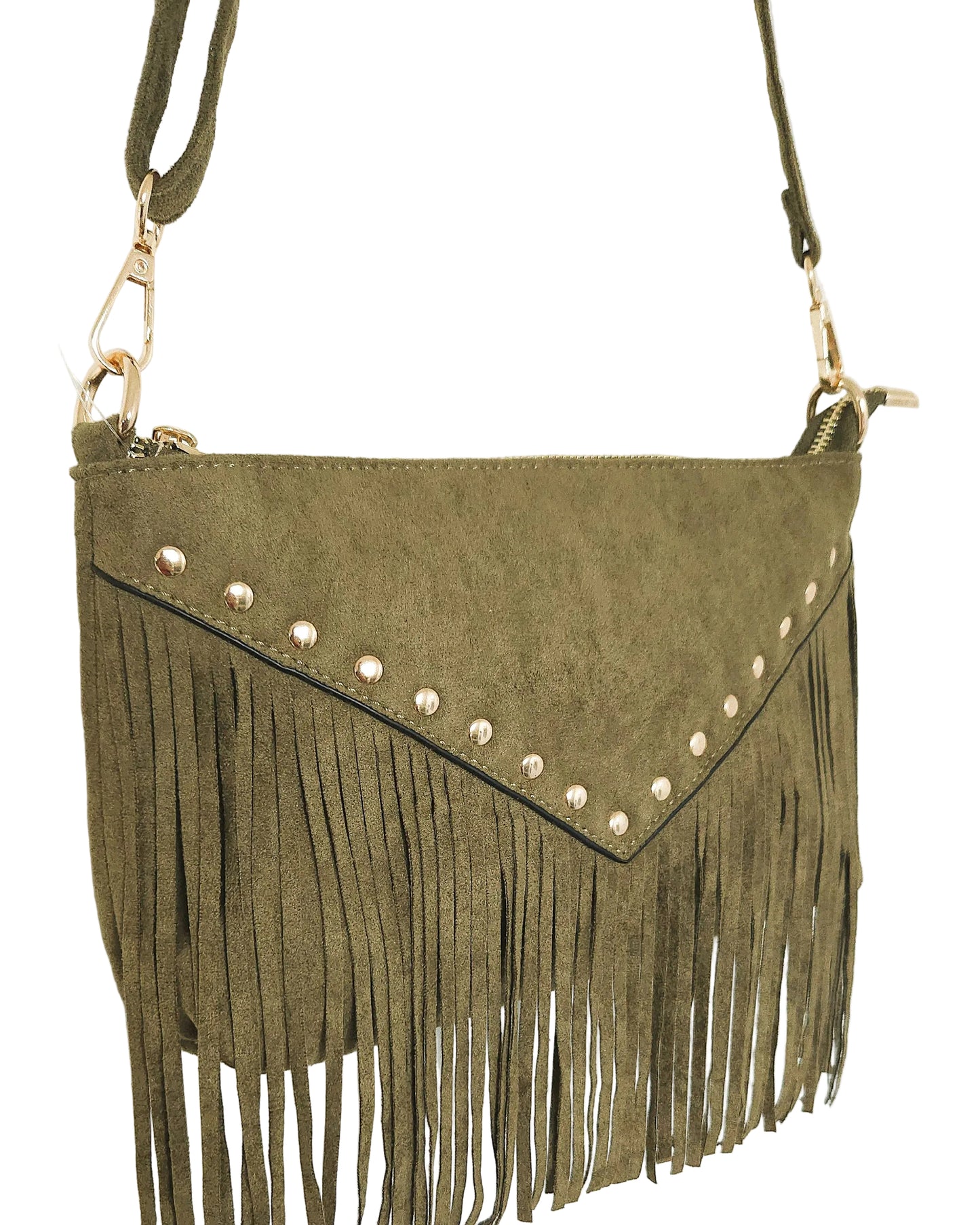 Sac Astra franges kaki