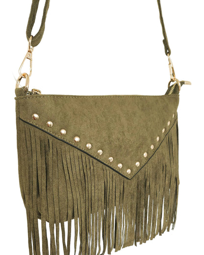 Sac Astra franges kaki