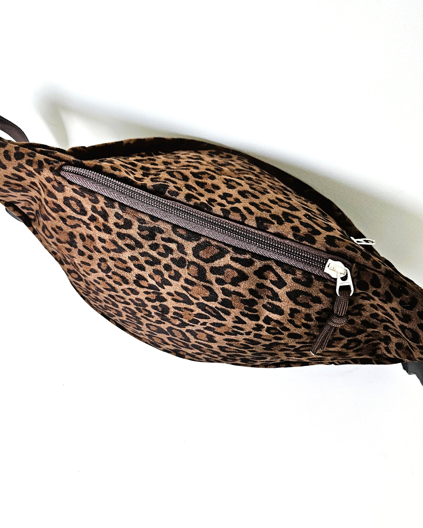 Sac banane Fauve léopard suédé
