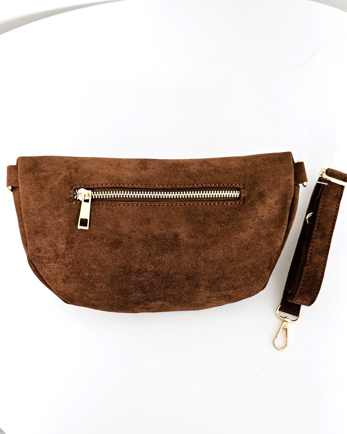 Sac banane Stella cloutée chocolat