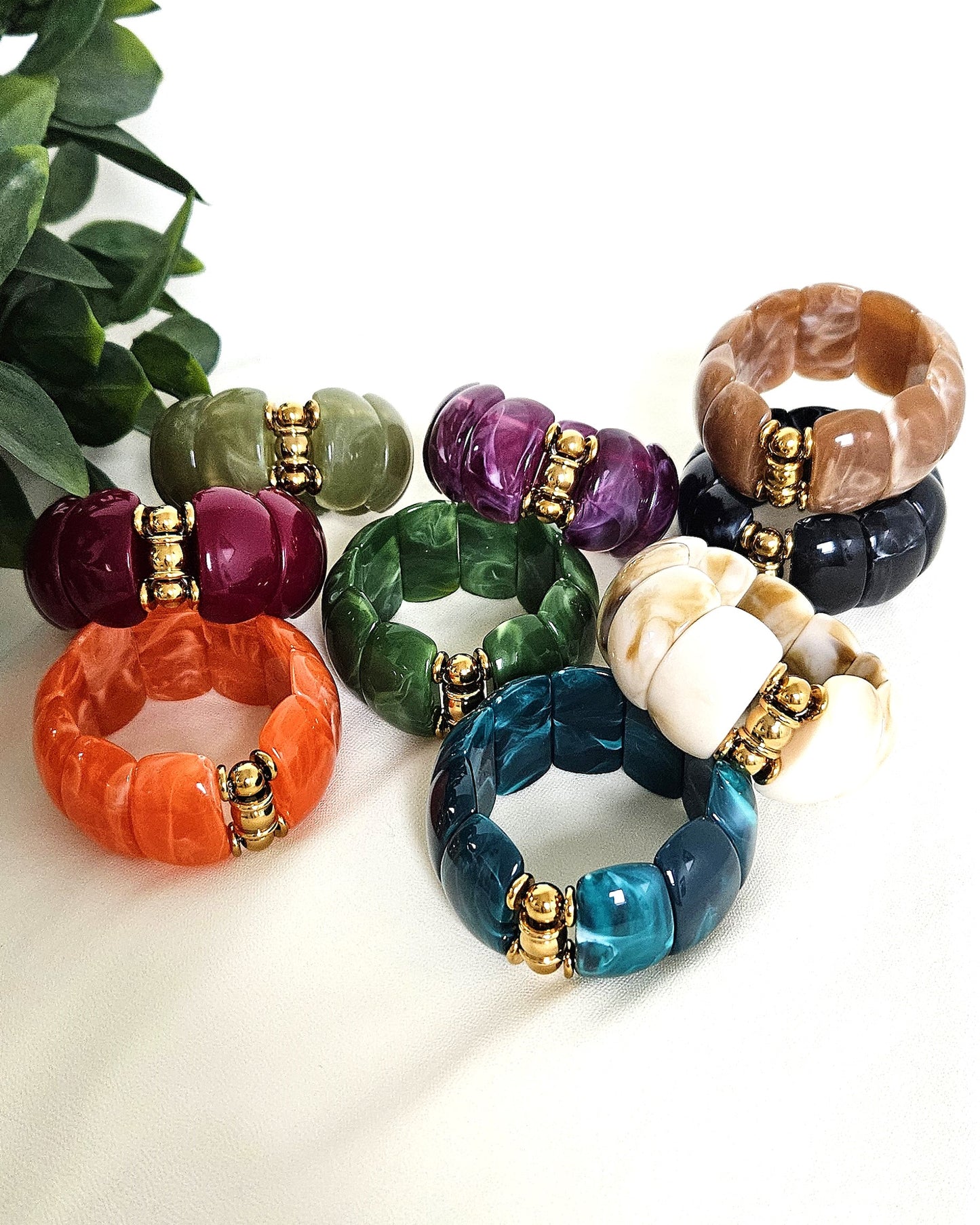 Bracelet Salsa en perles colorées - création bahia