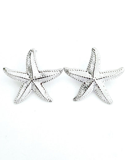 Boucles d'oreilles Starfish argent