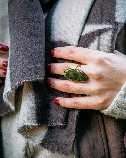 Bague Tamara pierre verte