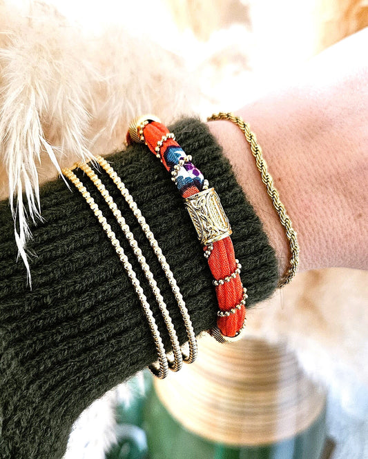 Bracelet Tanzania corail